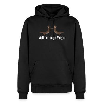 Otter Boogie Woogie AnOtter Otters Swing - Men’s Premium Organic Hoodie - black - Front - Nico (187cm)