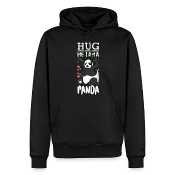 Hug Me Panda Bear Giant Panda - Männer Premium Bio Hoodie - Schwarz - Vorne - Nico (187cm)