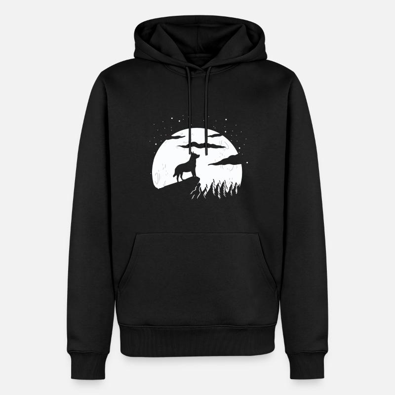 Bouvier australien - Sweat à capuche Premium bio Homme - noir