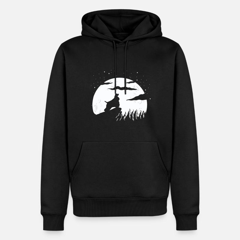 Cocker Spaniel américain - Sweat à capuche Premium bio Homme - noir