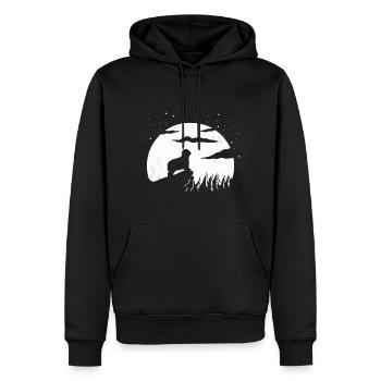 Bearded Collie - Männer Premium Bio Hoodie - Schwarz - Vorne - Nico (187cm)