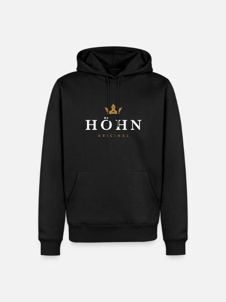 Logo de la famille Höhn Original - Sweat à capuche Premium bio Homme - noir