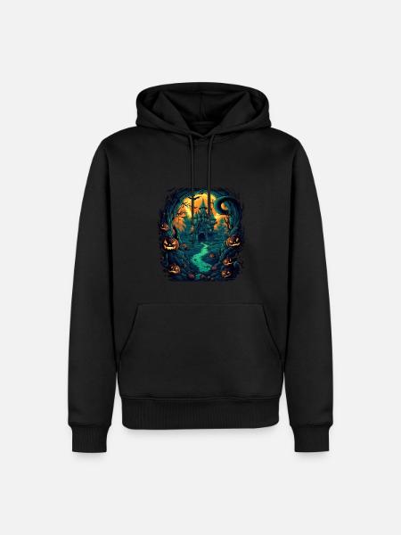 Halloween - Männer Premium Bio Hoodie - Schwarz