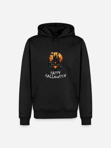 Halloween - Happy Halloween - Men’s Premium Organic Hoodie - black