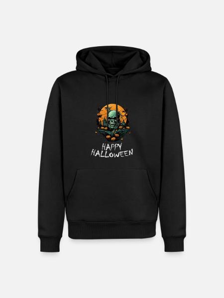 Halloween - Happy Halloween - Men’s Premium Organic Hoodie - black