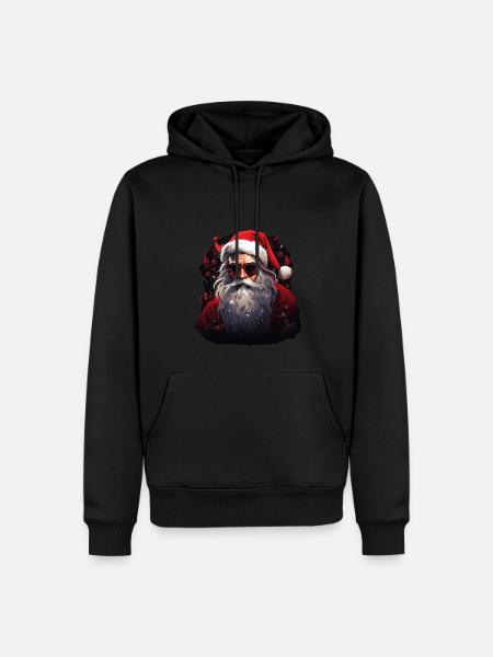 Weihnachtsmann - Männer Premium Bio Hoodie - Schwarz