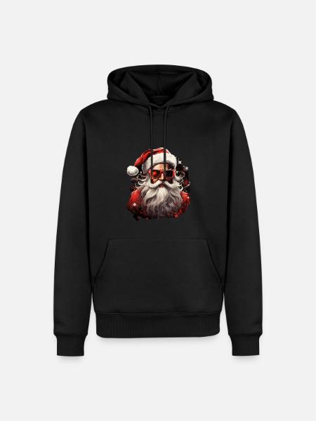Weihnachtsmann - Männer Premium Bio Hoodie - Schwarz