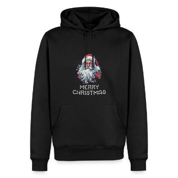 Weihnachtsmann - Marry Christmas - Männer Premium Bio Hoodie - Schwarz - Vorne - Nico (187cm)