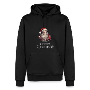 Weihnachtsmann - Marry Christmas - Männer Premium Bio Hoodie - Schwarz - Vorne - Nico (187cm)