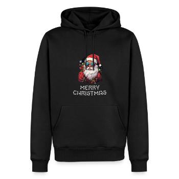 Weihnachtsmann - Marry Christmas - Männer Premium Bio Hoodie - Schwarz - Vorne - Nico (187cm)