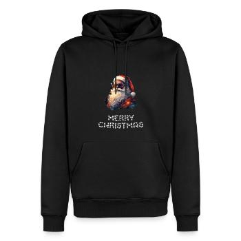 Weihnachtsmann - Marry Christmas - Männer Premium Bio Hoodie - Schwarz - Vorne - Nico (187cm)