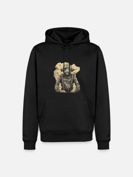 Diver - Men’s Premium Organic Hoodie - black