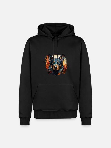 Dog - Men’s Premium Organic Hoodie - black