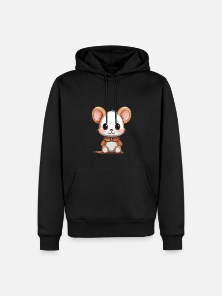 Mouse - Kawaii Style - Men’s Premium Organic Hoodie - black