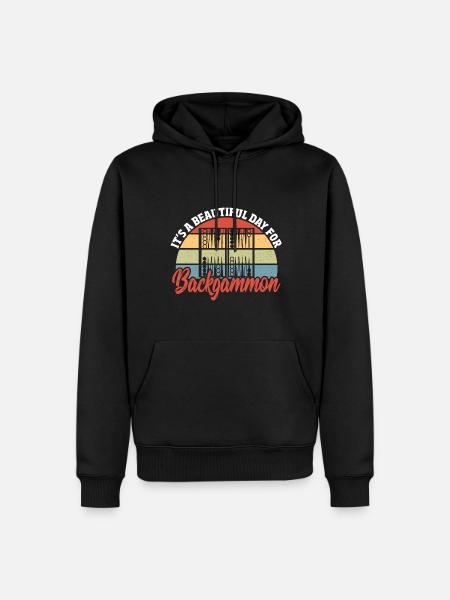 Backgammon - Men’s Premium Organic Hoodie - black