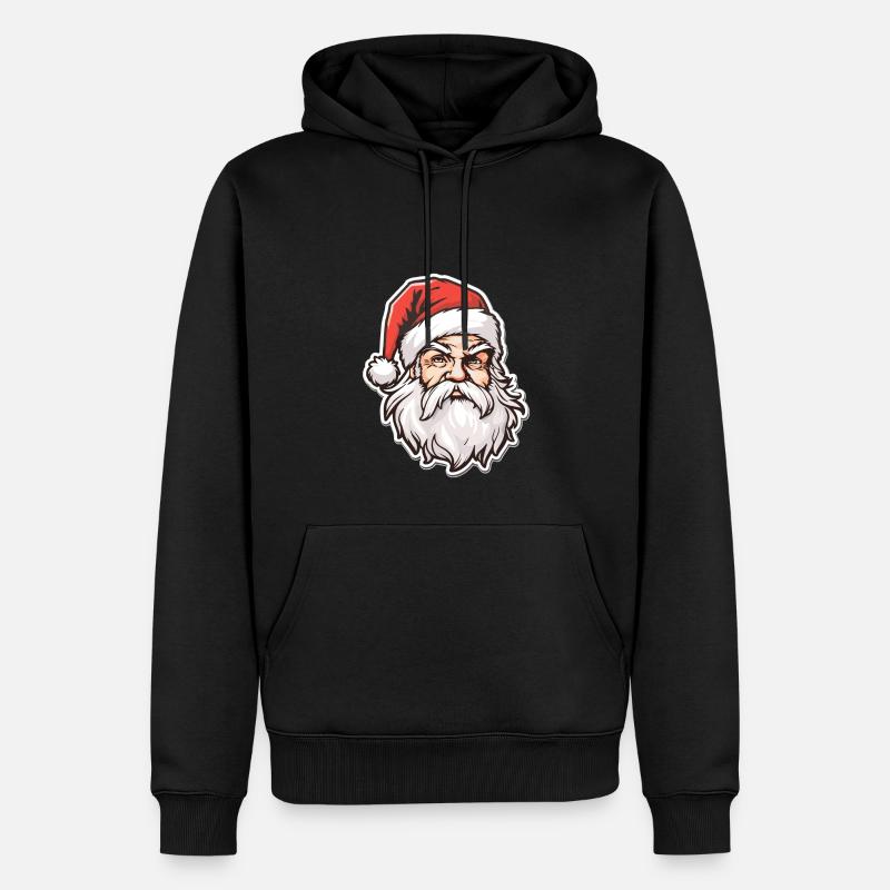Père Noël - illustration - Sweat à capuche Premium bio Homme - noir