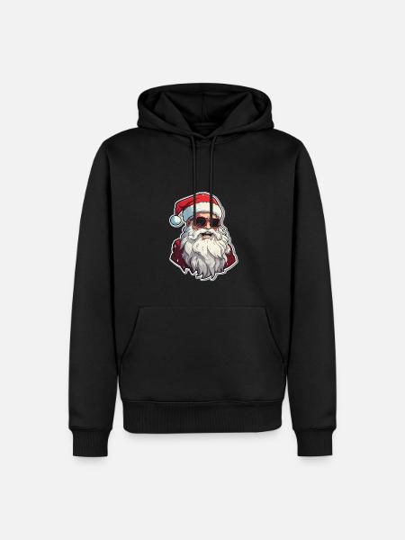 Santa Claus - illustration - Men’s Premium Organic Hoodie - black