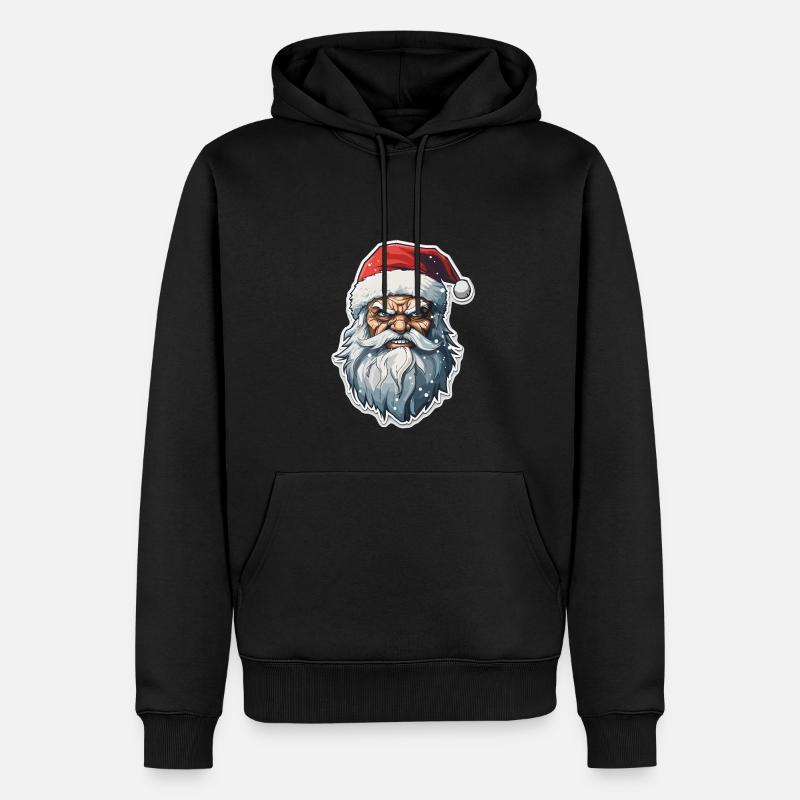 Père Noël - illustration - Sweat à capuche Premium bio Homme - noir