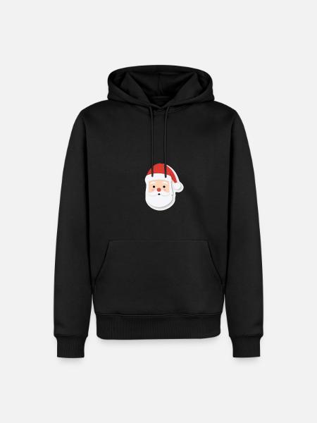 Santa Claus - illustration - Men’s Premium Organic Hoodie - black