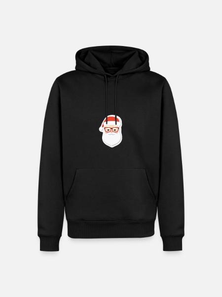 Santa Claus - illustration - Men’s Premium Organic Hoodie - black