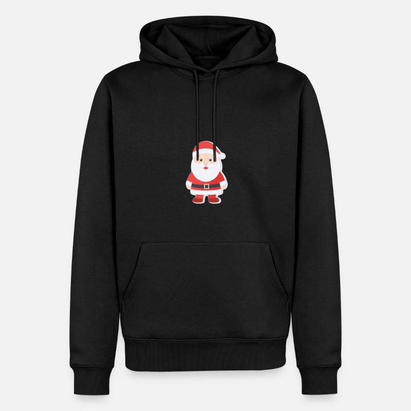 Père Noël - illustration - Sweat à capuche Premium bio Homme - noir