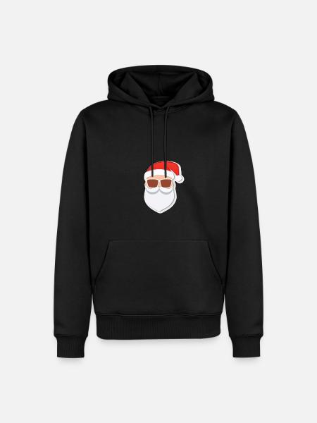 Santa Claus - illustration - Men’s Premium Organic Hoodie - black