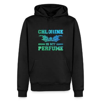 Lustiger Schwimmer Humor Männer Frauen Schwimmen - Männer Premium Bio Hoodie - Schwarz - Vorne - Nico (187cm)