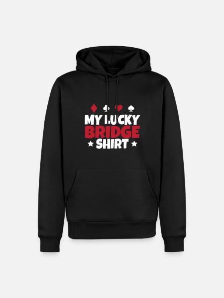 Bridge Card Game Gift - Men’s Premium Organic Hoodie - black
