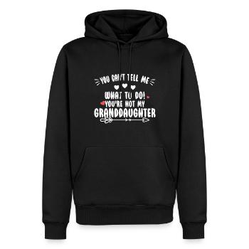 Du bist nicht meine Enkelin - Männer Premium Bio Hoodie - Schwarz - Vorne - Nico (187cm)