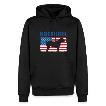 Boerboel - Männer Premium Bio Hoodie - Schwarz - Vorne - Nico (187cm)