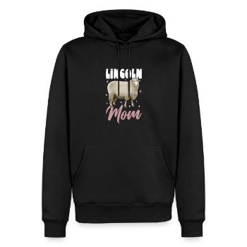 Maman mouton Lincoln - Sweat à capuche Premium bio Homme - noir - Devant - Nico (187cm)
