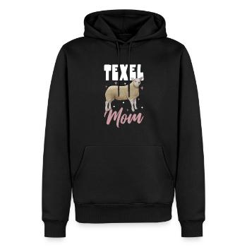 Texel sheep mom - Men’s Premium Organic Hoodie - black - Front - Nico (187cm)