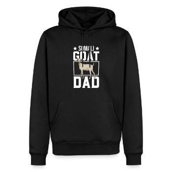 Papa d’un cheval Galla - Sweat à capuche Premium bio Homme - noir - Devant - Nico (187cm)