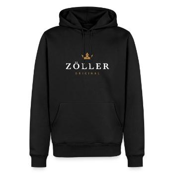 Zöller Original Familienlogo - Männer Premium Bio Hoodie - Schwarz - Vorne - Nico (187cm)