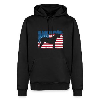 Alano Espanol - Männer Premium Bio Hoodie - Schwarz - Vorne - Nico (187cm)