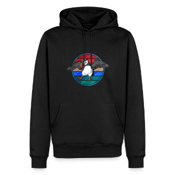 Geschenk für Atlantische Papageientaucher - Männer Premium Bio Hoodie - Schwarz - Vorne - Nico (187cm)