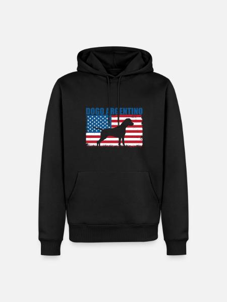Dogo Argentino - Männer Premium Bio Hoodie - Schwarz