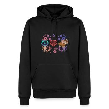 Mammut - Männer Premium Bio Hoodie - Schwarz - Vorne - Nico (187cm)