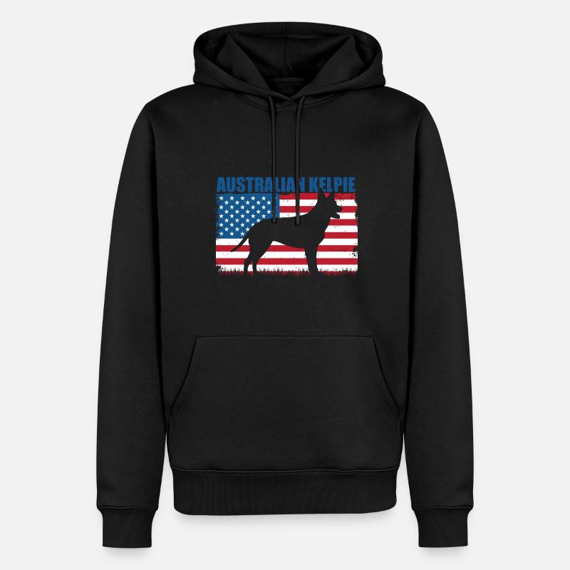 Australian Kelpie - Männer Premium Bio Hoodie - Schwarz