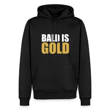 Kahl - Männer Premium Bio Hoodie - Schwarz - Vorne - Nico (187cm)