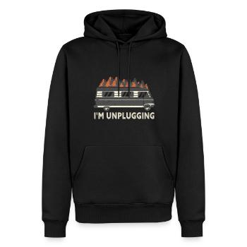 Wohnwagen Wohnmobil Caravan Camper - Männer Premium Bio Hoodie - Schwarz - Vorne - Nico (187cm)