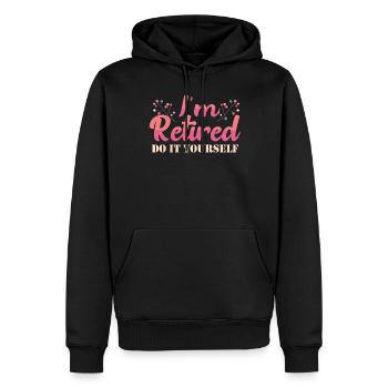 Ruhestand Pension Pensionierung - Männer Premium Bio Hoodie - Schwarz - Vorne - Nico (187cm)