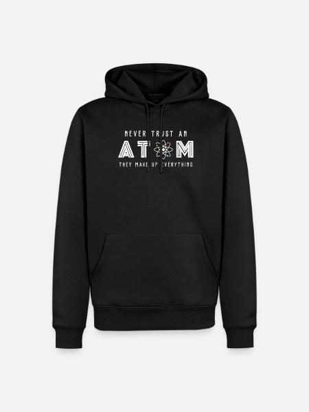Wissenschaft Atoom Wetenschap - Mannen Premium Bio hoodie - zwart