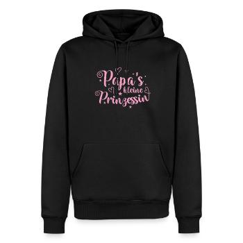 Papa's kleine Prinzessin - Männer Premium Bio Hoodie - Schwarz - Vorne - Nico (187cm)