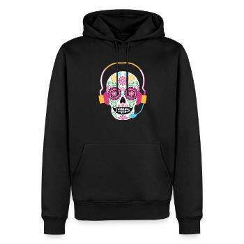 Répartiteur d’urgence 112 Ambulance Pompiers - Sweat à capuche Premium bio Homme - noir - Devant - Nico (187cm)