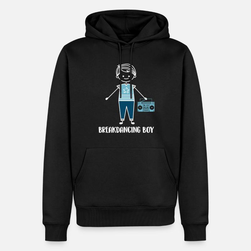 Breakdance Breakdancer Breakdancing - Männer Premium Bio Hoodie - Schwarz