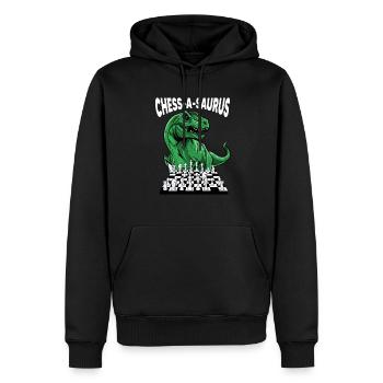 Pièce d’échecs - Sweat à capuche Premium bio Homme - noir - Devant - Nico (187cm)