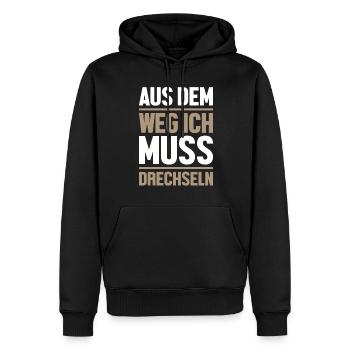 Drechseln Tischler Drechslerei Schreiner Drechsler - Männer Premium Bio Hoodie - Schwarz - Vorne - Nico (187cm)