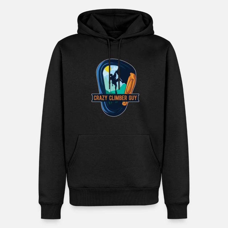 Escalade Alpinisme Grimpeurs - Sweat à capuche Premium bio Homme - noir