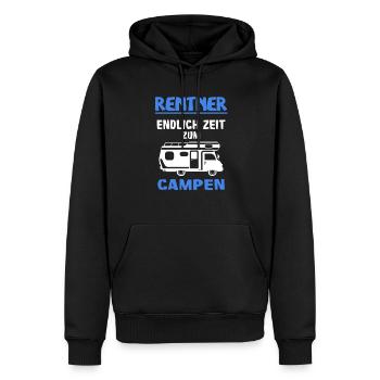 Rentner Campen Wohnmobil Urlaub - Männer Premium Bio Hoodie - Schwarz - Vorne - Nico (187cm)